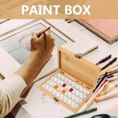 Art and Craft Box Creative Watercolor Empty Paint Container DIY Pigment Tray
