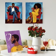 12 Pcs Pre Drawn Canvas Painting Kit for Sip and Paint Parties, 8 x 10 in