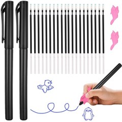 Surkocy Magic Grooved Writing Practice Pen,Disappearing Ink Magic Pen for Gro…