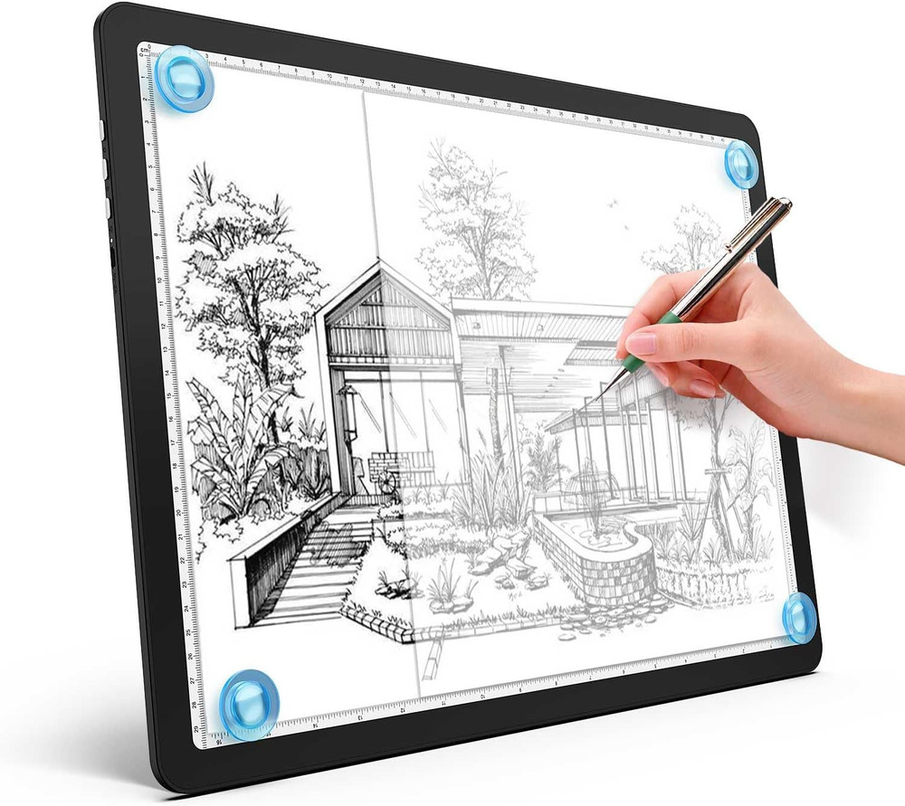 A4 LED Copy Board Tracing Light Pad Magnetic Adjustable Bright Drawing Table Pad