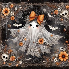 Halloween Ghost 5D Diamond Painting Kits for Adult, Horror Skull Diamond Art Kit