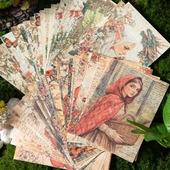 Vintage Fairy Tale Decoupage Scrapbook 3.94” x 5.51”, FairyTale