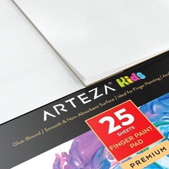 Finger Paint Paper Pad 2 Pack 25 Sheets Each 12 x 16 inch 54lb/80gsm