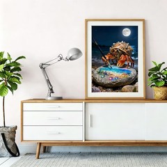 5D Diamond Painting Set Crab Painting Theme Full Diamond DIY Art Resin 12×16 Inc