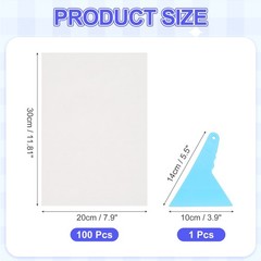 100pcs 20x30cm Diamond Paint Release Paper and Blue Scraper for Diamond Art
