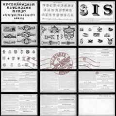 Allen Boyce (1878) Art of Lettering + Sign Painter’s * Alphabets Letters