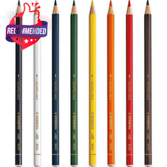 Watercolour Pencil Set 8 Assorted Colors – All Shades Included, 1 Per Pencil