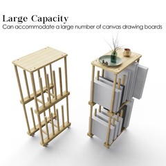 2 Tier Art Storage Rack, Art Canvas Storage, Art Drying Rack, Canvas Boards R…