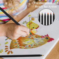 Art Supplies,12-Color Rainbow Colored Pencils Set, Teen Girl Gifts Trendy Stuff,