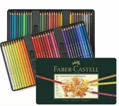 Faber Castell Polychromos Artists’ Pencils Tins 60 72 120 Multi Colors Sets