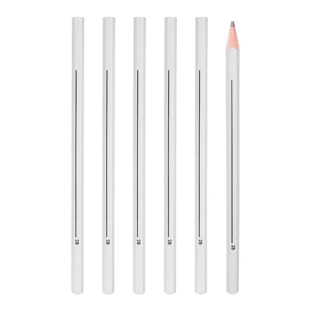 2B Graphite Pencils, 6Pcs Sketching Pencils Wood Art Supplies Set