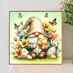Easter Gnome Paint By Numbers For Adults DIY Wall Art Decoration Gift