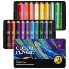 72 PCS Artist Colored Pencils Set Professional Soft Core Drawing Pens