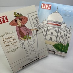 LIFE Fashion Through the Ages 1870-1940 Around the World Coloring Books Lot of 2