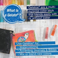 Faber-Castell Gelatos Gift Set 28 Watercolor Gel Crayons and Art Supplies for