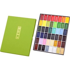 Kuretake GanSaiTanBi 48-Color Set MC20/48V Japanese Watercolors for picture card