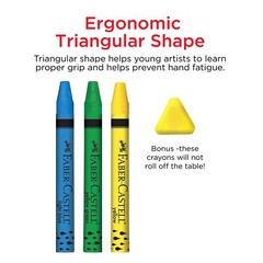 Faber Castell 15 Count Watercolor Crayons Triangle Shape Non Toxic Kids Art Set