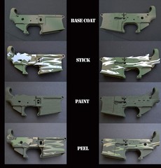 3pk ADHESIVE Camouflage Airbrush Paint Duracoat Gun Stencils Army Tiger A-TACS