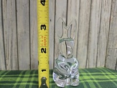 Baccarat Rabbit Crystal Figure 3.5″ H, 4″ W, 9″ L – Excellent Condition