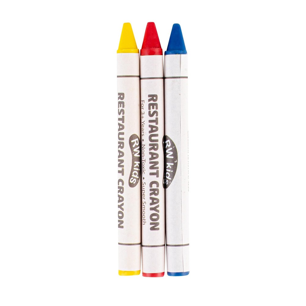 Restaurantware Assorted Crayons 100 Count 3.5 Inch 3 Pack Of Non-Toxic Crayons