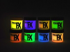 Glow in the DARK Daytime Visible & UV Reactive 2oz x 8 COLOR PAINT SET