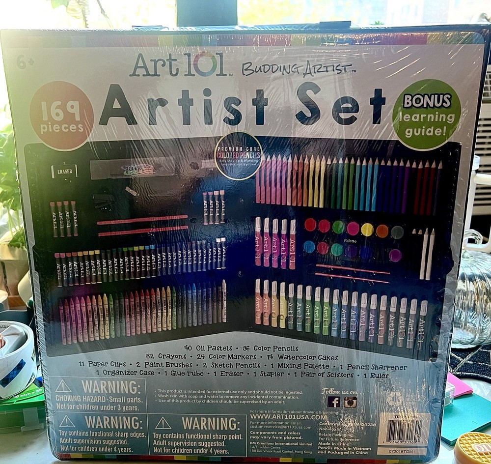 Art 101 BuDDiNG Artist 169 Pieces Artist Set