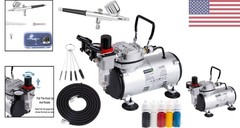AS18-2K Heavy-Duty Airbrush Kit with Compressor – Complete Basic Starter Set