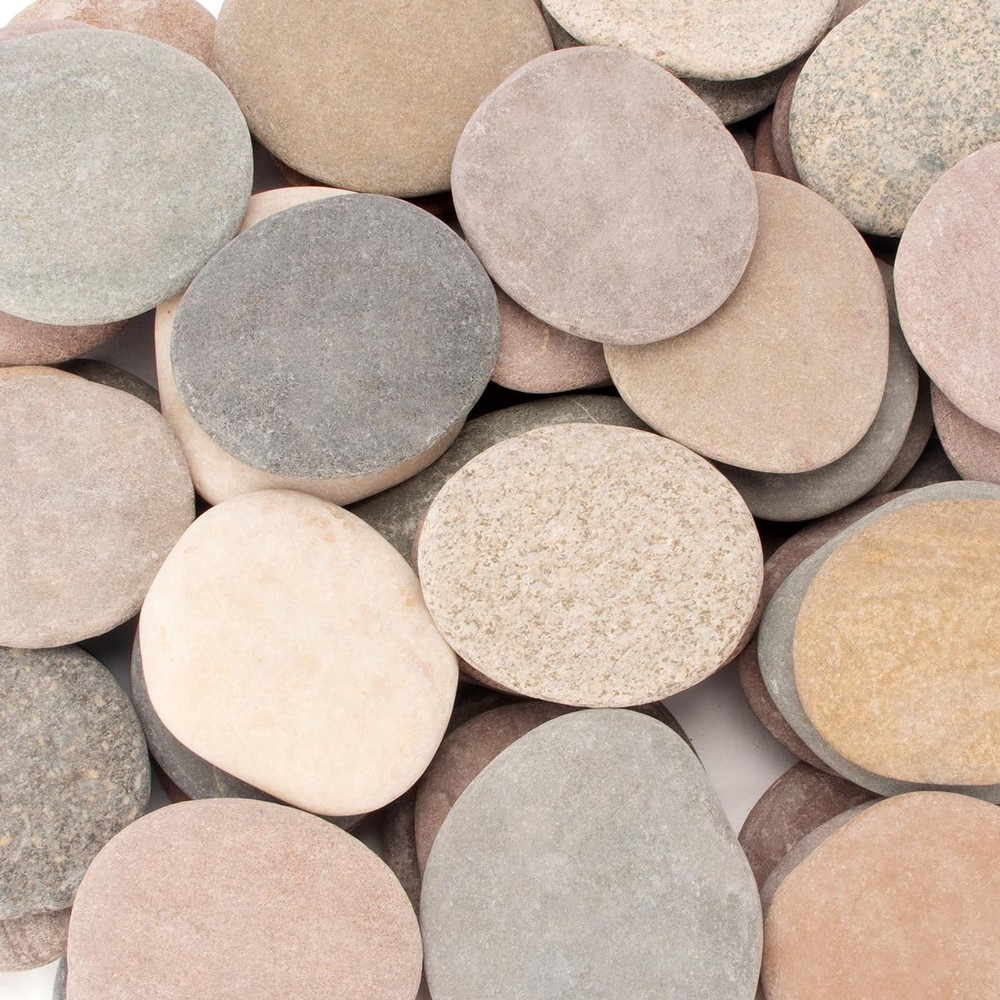 about 31 Pcs 36 Pcs18.2 Pounds Painting Rocks3.2″4.7″ River Rocksflat Stones