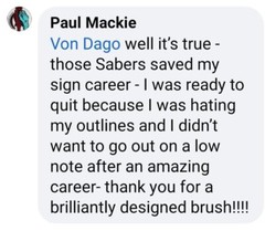 “PRO SERIES” PREMIUM #4 Scrolling Pinstriping Brush by Hall of Famer – VON DAGO