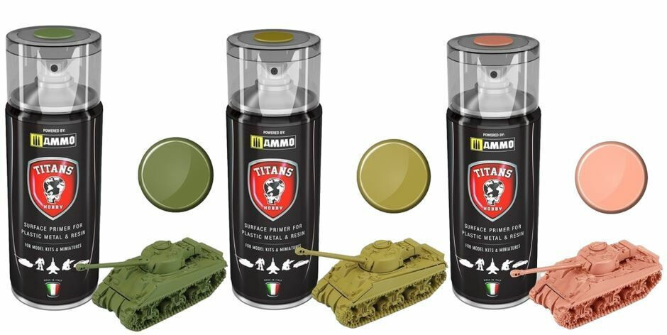 AMMO by MIG Titan Surface Primers – Figures in Uniform Set