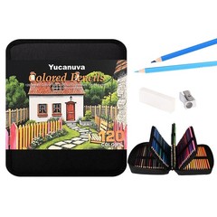 120 PCS OilBased Colored Pencils Set Adult Artist Drawing Kit Zipper Case