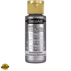 Dazzling Metallics 2-Ounce Shimmering Silver Acrylic Paint