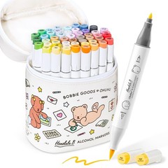 Ohuhu x Bobbie Goods 48 Color Marker Set Brush & Fine Honolulu Japan B Serie 424