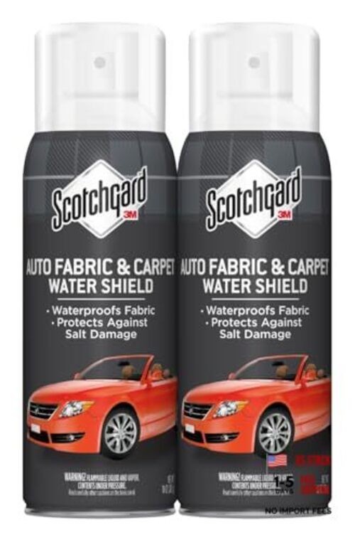 Scotchgard Auto Fabric & Carpet Water Shield – 20 Ounces (Two 10 Ounce Cans)