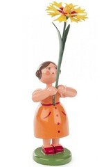 Dregeno Easter Figurine – Butter Flower Girl – 4.5″H x 1.25″W x 1.25″D