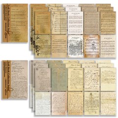 120Pcs Vintage Scrapbooking Paper, Junk Journal Sheet Music