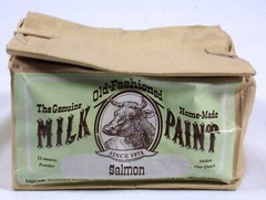 NEW OLD STOCK THE GENUINE OLD FASHIONED MILK PAINT SALMON 12oz/QUART