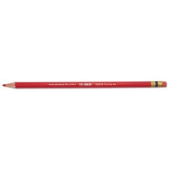 Prismacolor Col-Erase Pencil with Eraser, 0.7 mm, 2B, Carmine Red Lead, Dozen