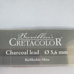 Cretacolor Soft Charcoal Lead 6/Pack Pencil: 120mm x 5.6mm diameter
