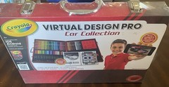 Crayola Virtual Design Pro-Cars Set, New, Free Shipping 04-1922 Travel Kit Kids