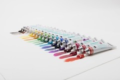 18 PCS Assorted Color Artist Gouache Paint Tubes Highly Pigmented 12ML 0.4 Oz