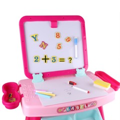 Kids Art Double Sided Magnetic Chalkboard Dry Erase Board With Letters Numbers