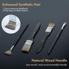 Complete Artist Paint Brush Set – 24 High-Quality Tools for Every Technique