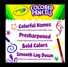 24 CRAYOLA Colored Pencils & 10 CRAYOLA Washable Markers – Back To School Combo