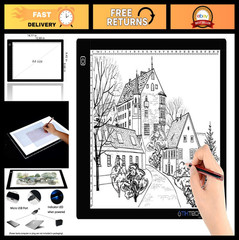 Ultra-Thin A4 LED Tracing Light Box – Dimmable Art Pad for Drawing & Sketching