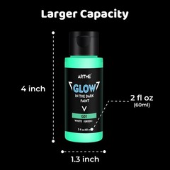 Glow in The Dark Paint, 10 Bright Colors 60ml/2oz Blacklight Paint Set, Neon …
