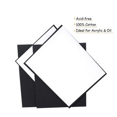 Black Canvases for Painting, Canvas Panels 8×10 inch, Pack of 14, 100% Cotton…