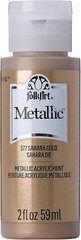 2 oz Non-Toxic Metallic Acrylic Paint in Sahara Gold – Ideal for All Surfaces