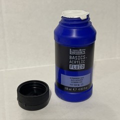 Liquitex BASICS Acrylic Fluid Paint, 118 ml (4 oz) Ultramarine Blue New