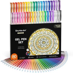 240 Pack Glitter Gel Pens, 120 Colors Glitter Gel Pen Set with 120 Refills fo…